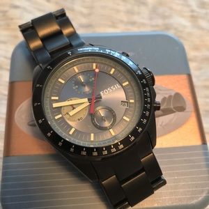 Fossil Decker Black Chronograph Watch